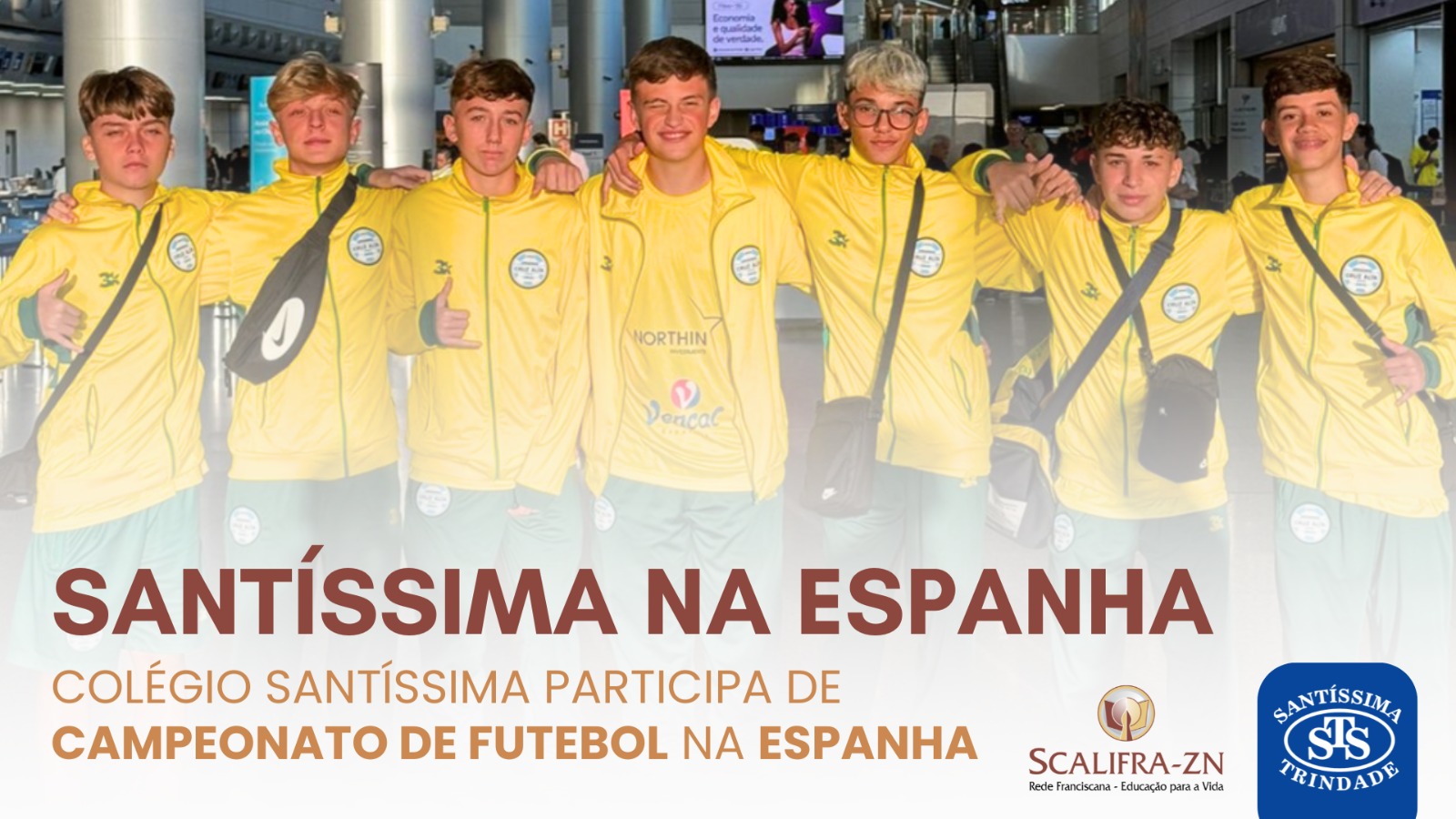 Colégio Santíssima participa de campeonato de futebol na Espanha